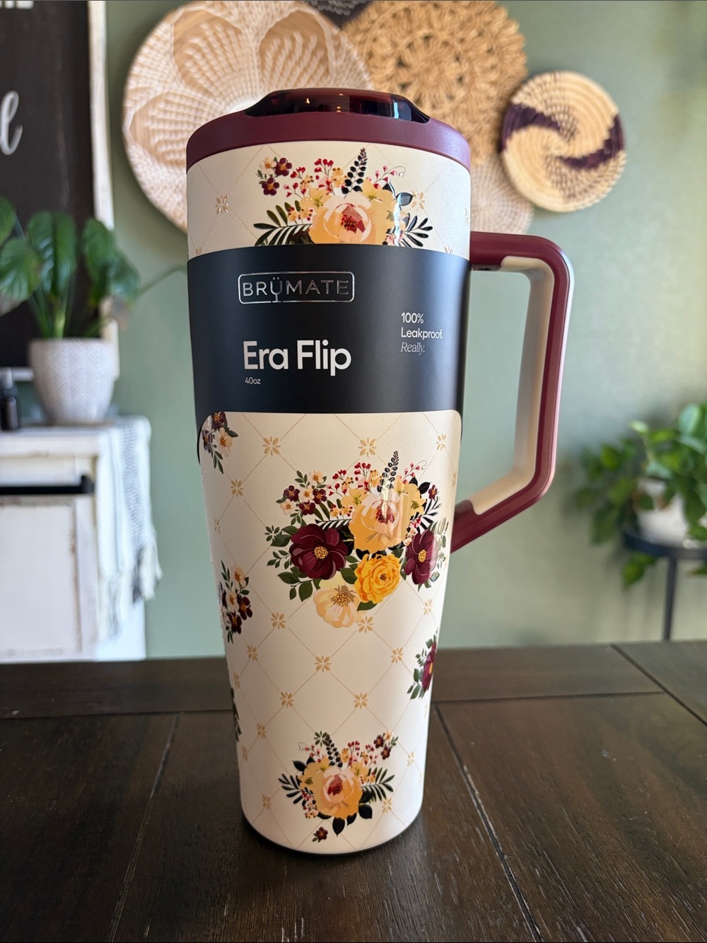 BruMate Era Flip 40oz Tumbler in Quilted Florals! New!